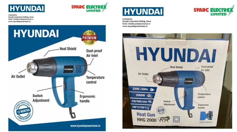 Sparc Electrex Ltd launches new product 'Hyundai Heat Gun HHG 2000'